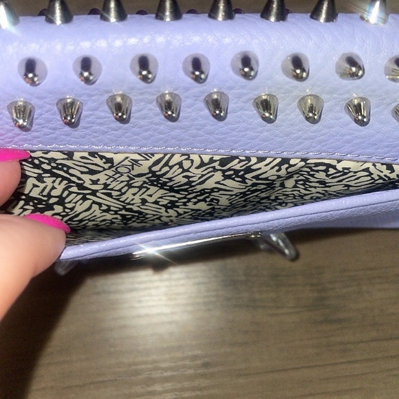 Rebecca Minkoff Leather Studded Wallet on a Chain Used - Picture 6 of 9